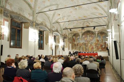 Milano. Commemorazione di Mario Luzi al Salone degli Affreschi della Società Umanitaria.